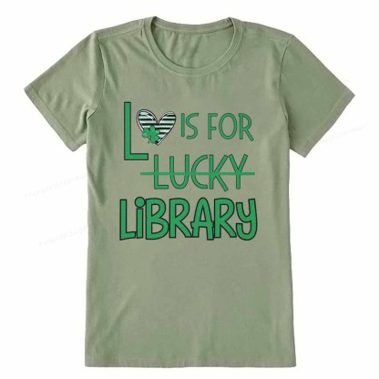 Pagewings St Patricks Day Librarian Tshirt Unisex Classic T-shirt