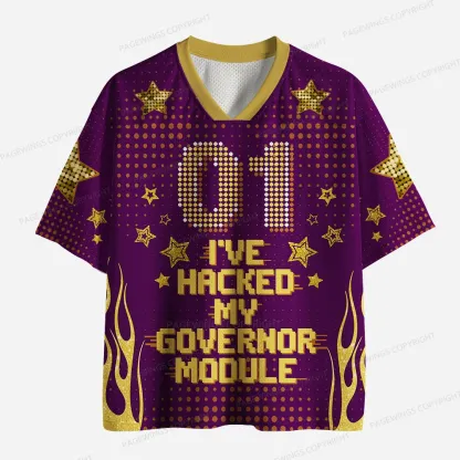 Pagewings I've Hacked My Governor Module Unisex Mesh Jersey
