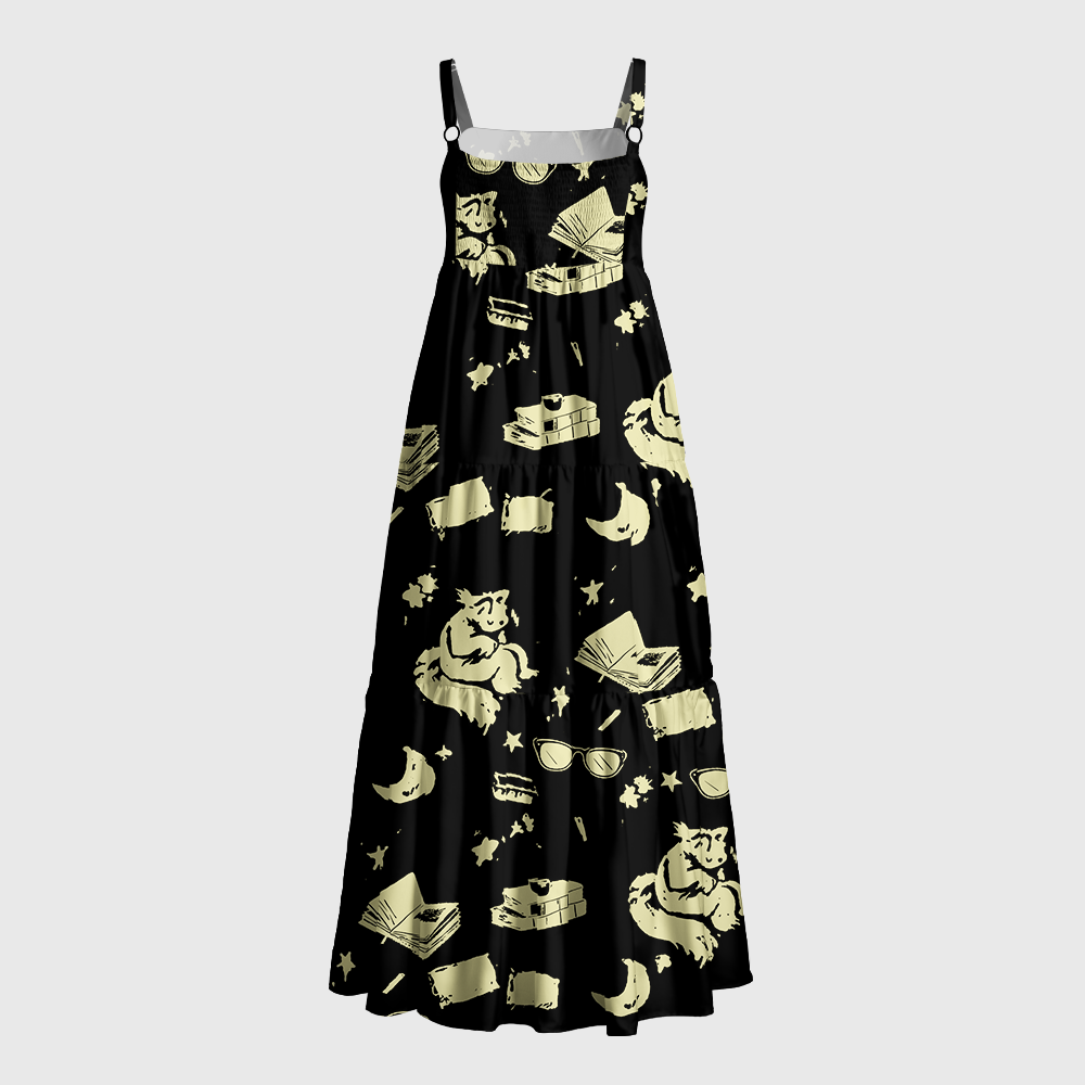 Pagewings Square Neck Maxi Dress