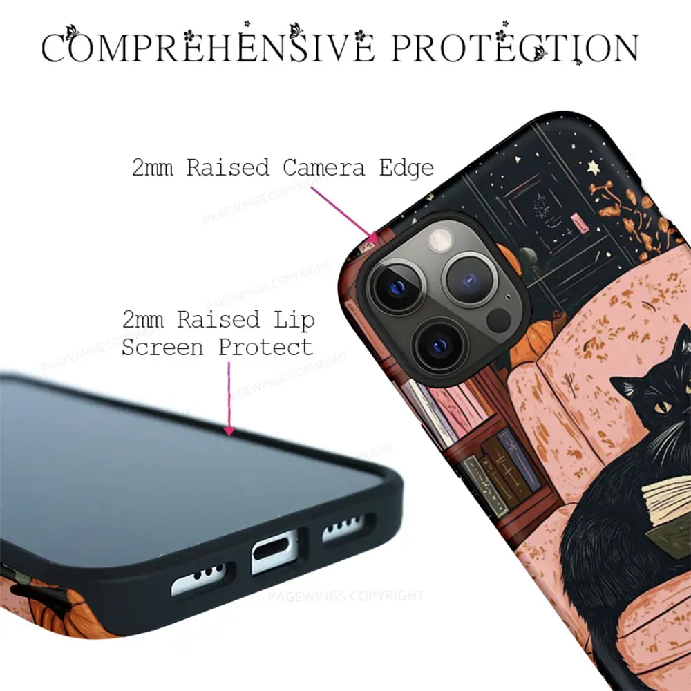 Pagewings Just A Cat Who Loves Reading Phone Case