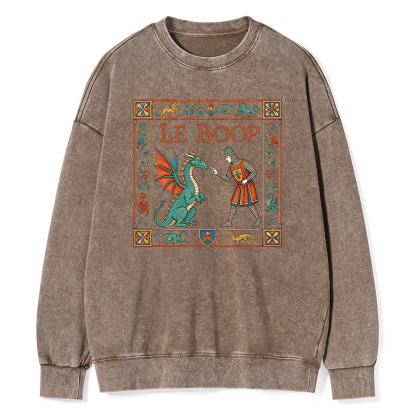 Pagewings Le Boop Unisex Washed Sweatshirt