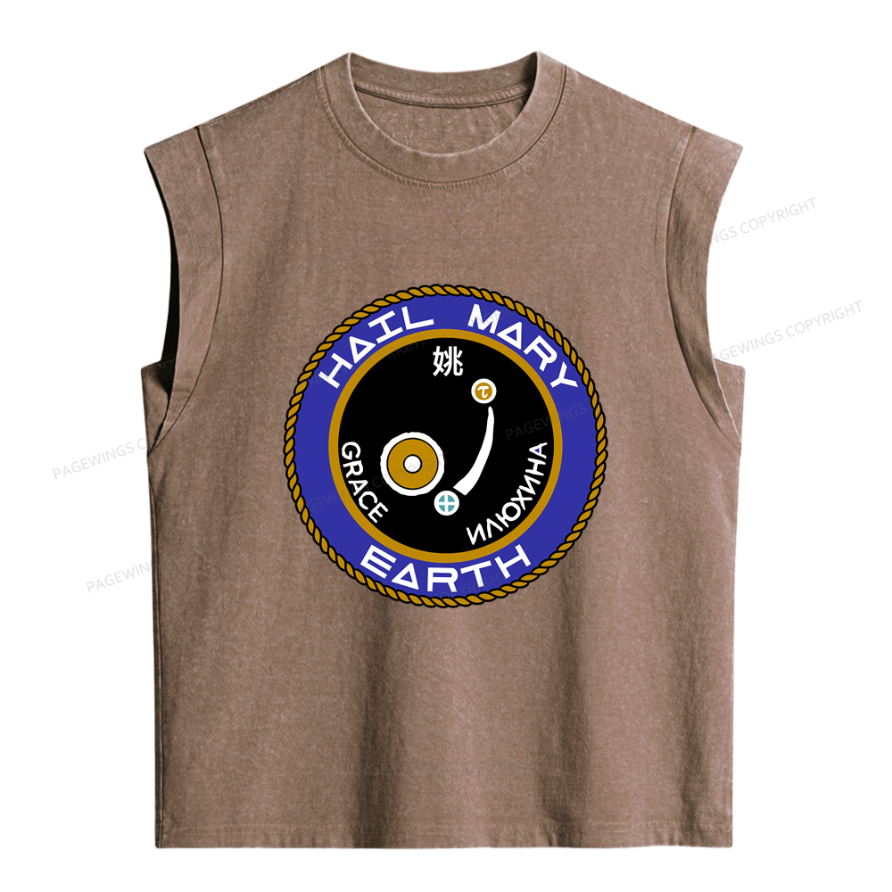 Pagewings Mission Patch Women's Washed Tank Top