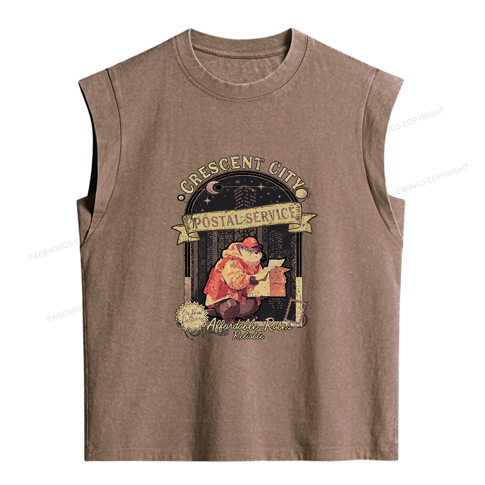 Pagewings Fantasy Book Women's Washed Tank Top