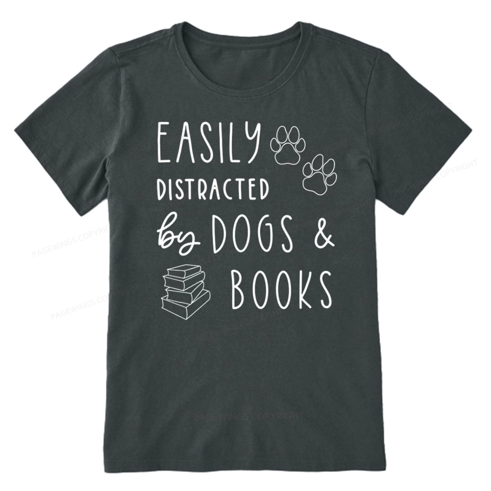 Pagewings Dogs And Books Unisex Classic T-shirt