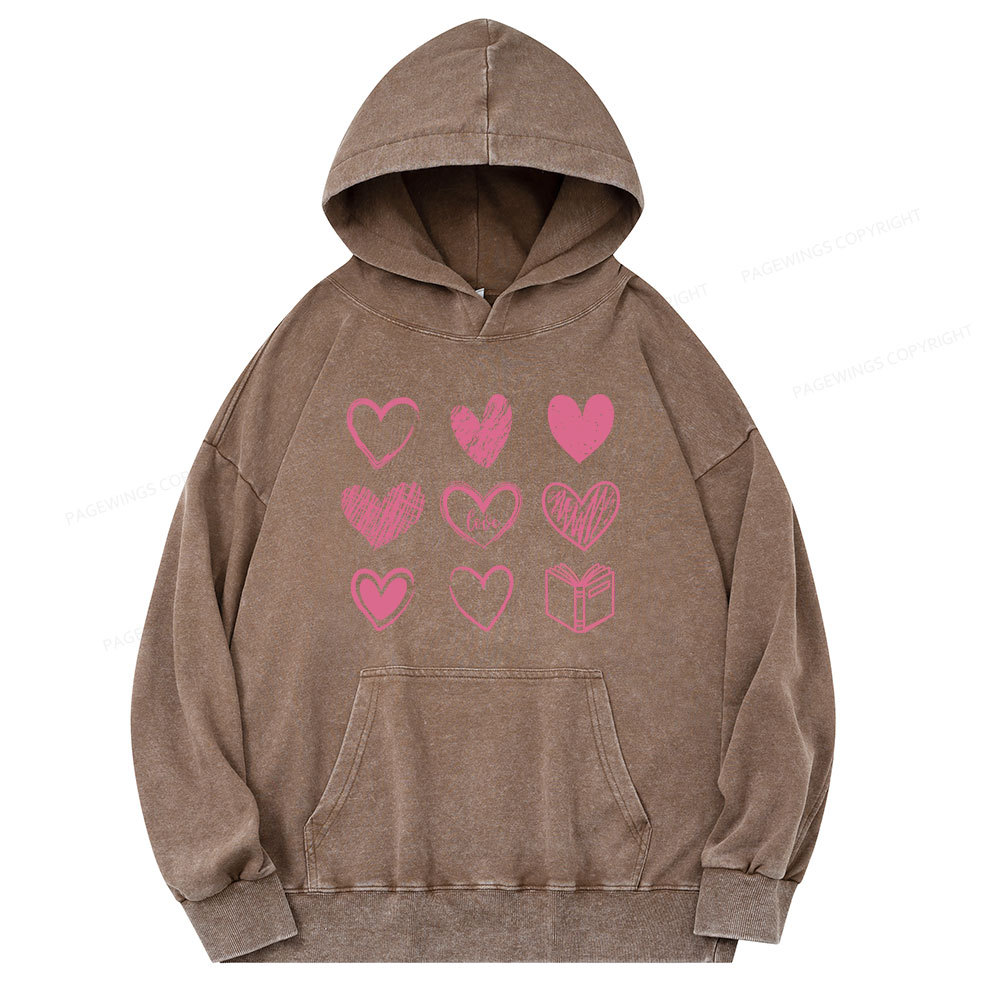 Pagewings To Love And Learn How To Be Loved Unisex Washed Hoodie