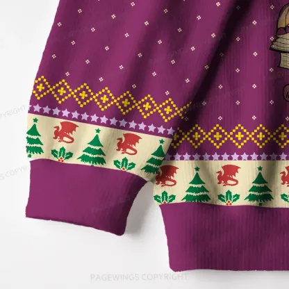 Pagewings Read Books Be Kind Unisex Ugly Knit Sweatshirt