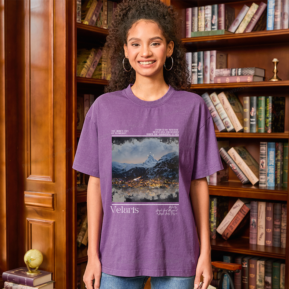 Pagewings Velaris Unisex Washed T-shirt