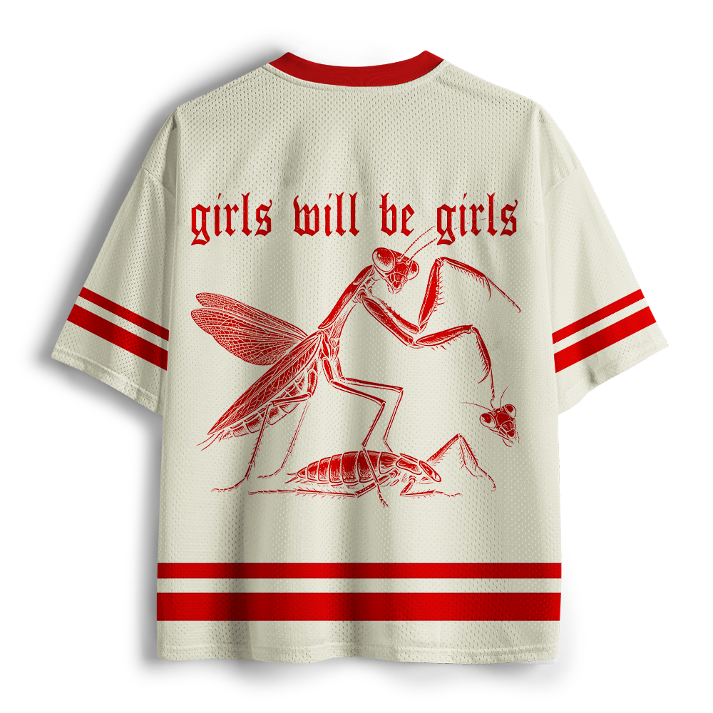 Pagewings Girls Will Be Girls Unisex Mesh Jersey