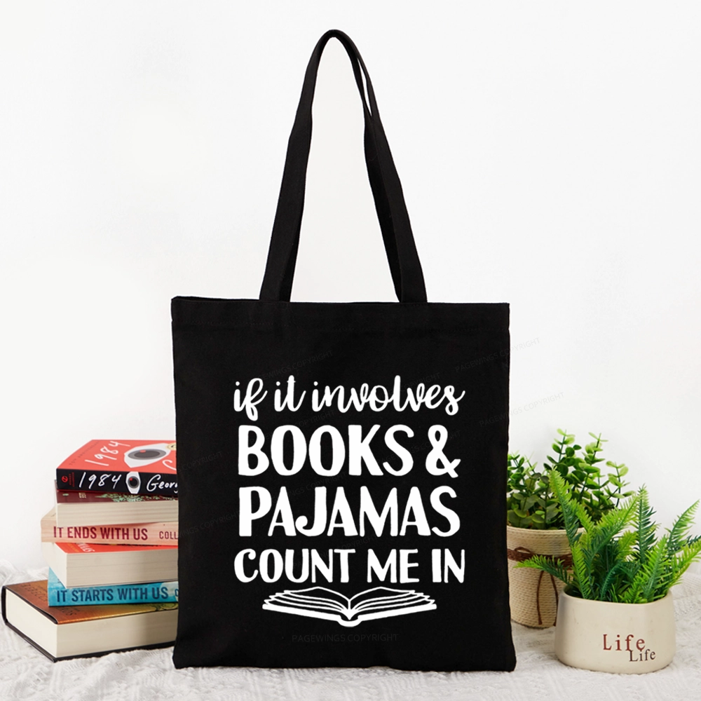 Pagewings Books And Pajamas Tote Bag