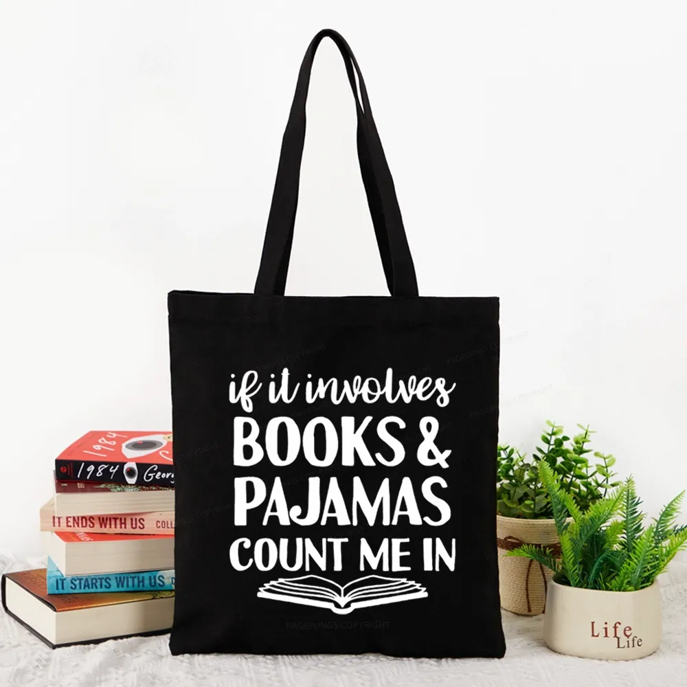 Pagewings Books And Pajamas Tote Bag
