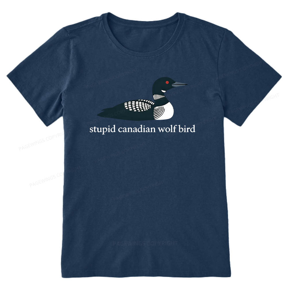 Pagewings Stupid Canadian Wolf Bird Unisex Classic T-shirt