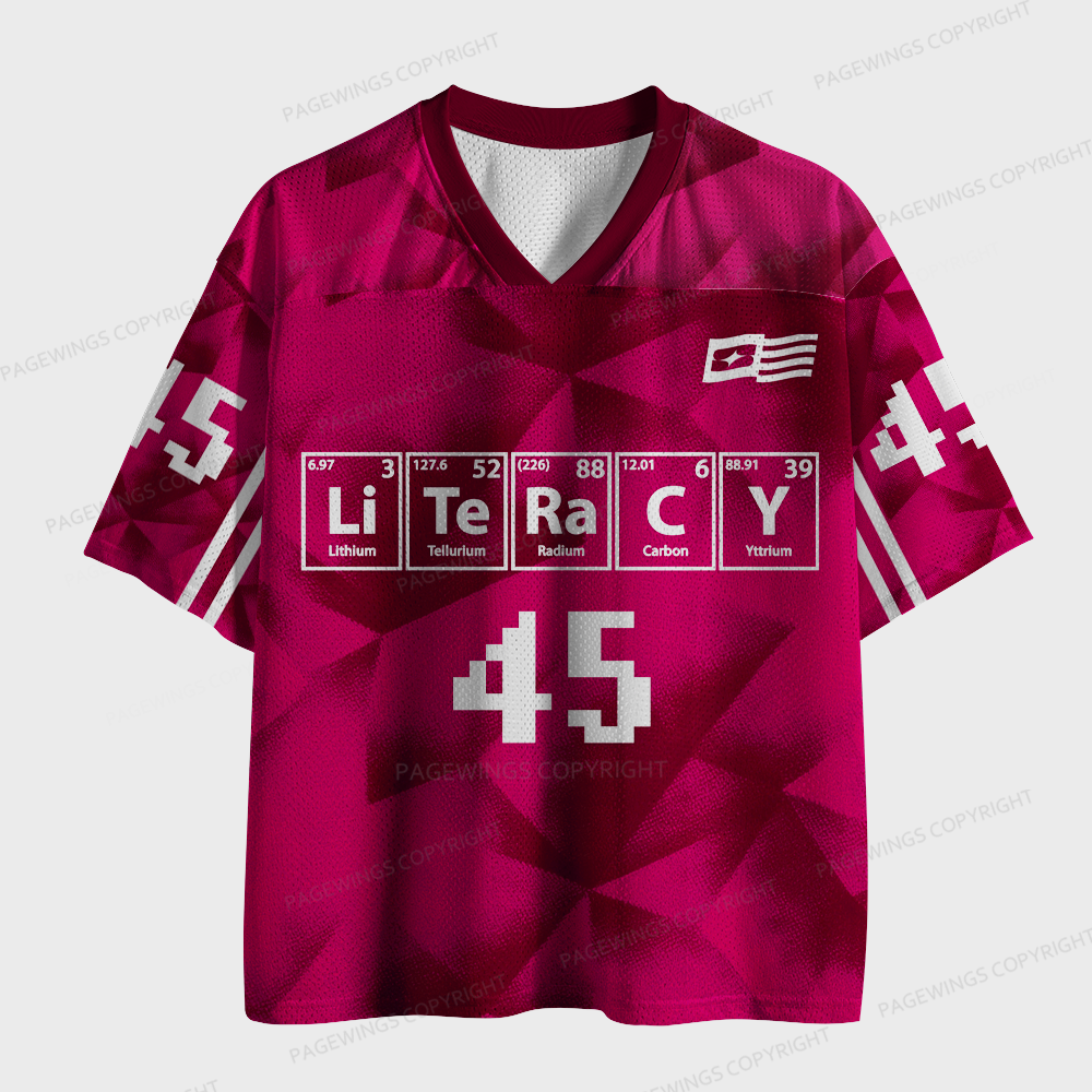 Pagewings Literacy Unisex Mesh Jersey