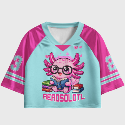 Pagewings Readosolotl Women's Cropped Jersey