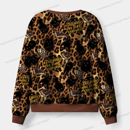 Pagewings Read Books Be Kind Stay Weird Unisex Flannel Pajama Set