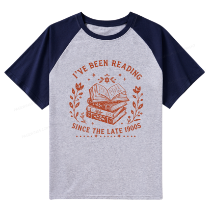 Pagewings I’ve Been Reading Since The Late 1900s Raglan T-shirt