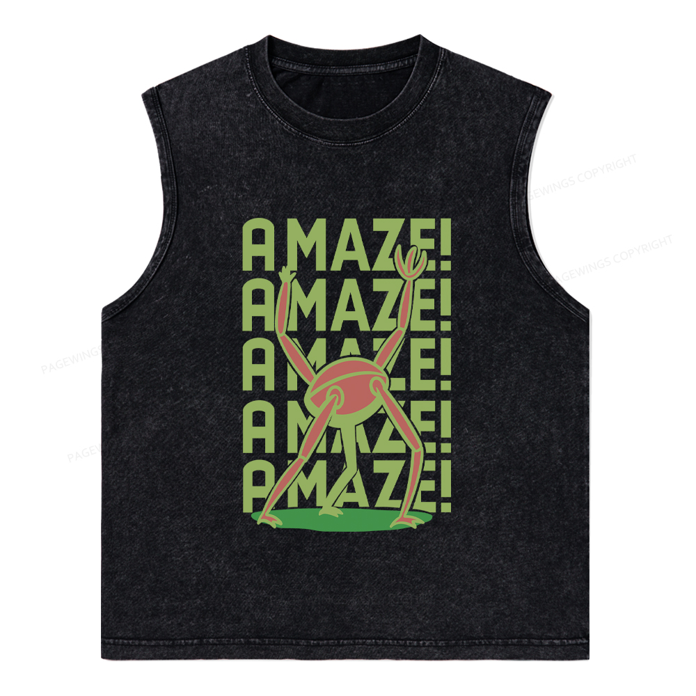 Pagewings Rocky Amaze Unisex Washed Tank Top