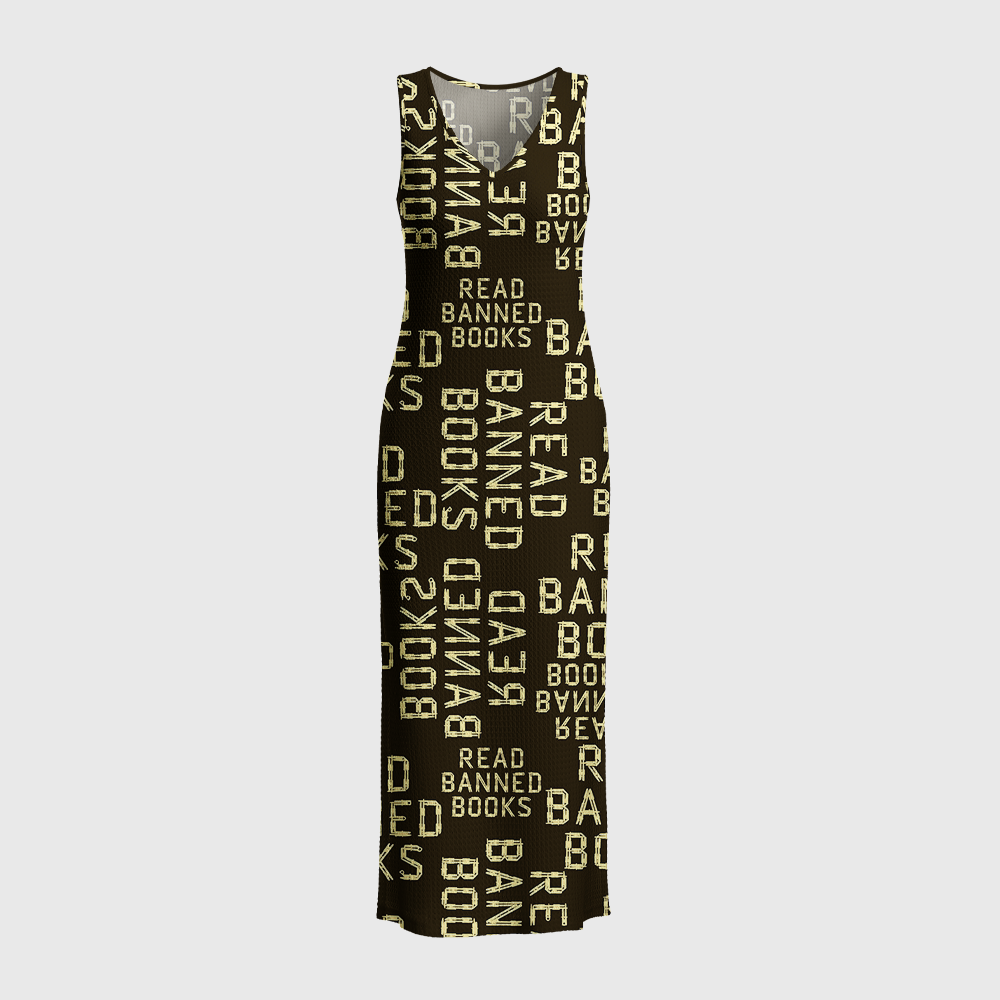 Pagewings Read Banned Books Crochet Maxi Dress