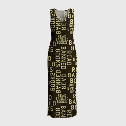 Pagewings Read Banned Books Crochet Maxi Dress