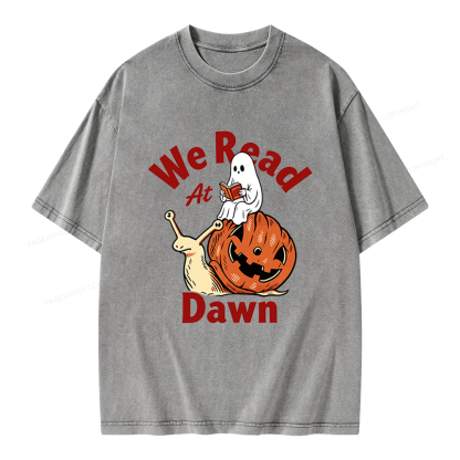Pagewings We Read at Dawn Unisex Washed T-shirt