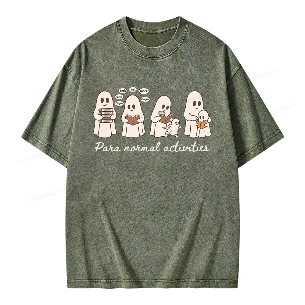 Pagewings Just One More Chapter Unisex Washed T-shirt