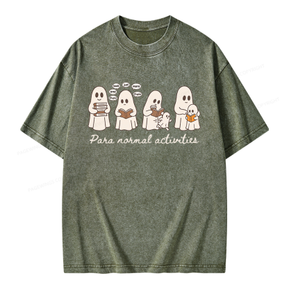 Pagewings Just One More Chapter Unisex Washed T-shirt