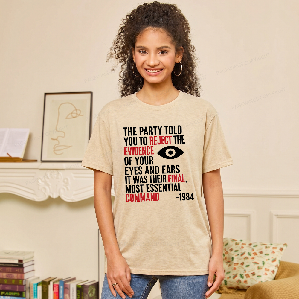 Pagewings Dystopia Quote Unisex Heather T-Shirt