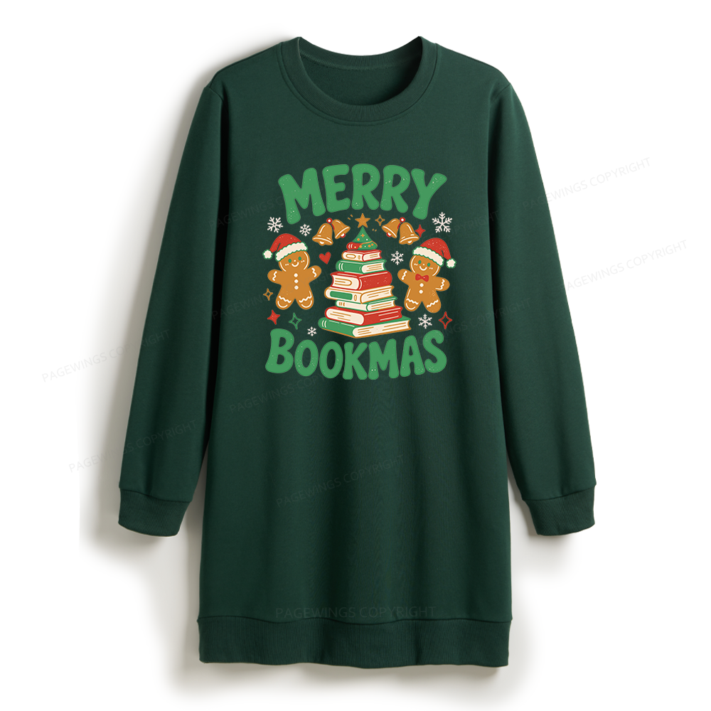 Pagewings Merry Christmas Sweatshirt Dress