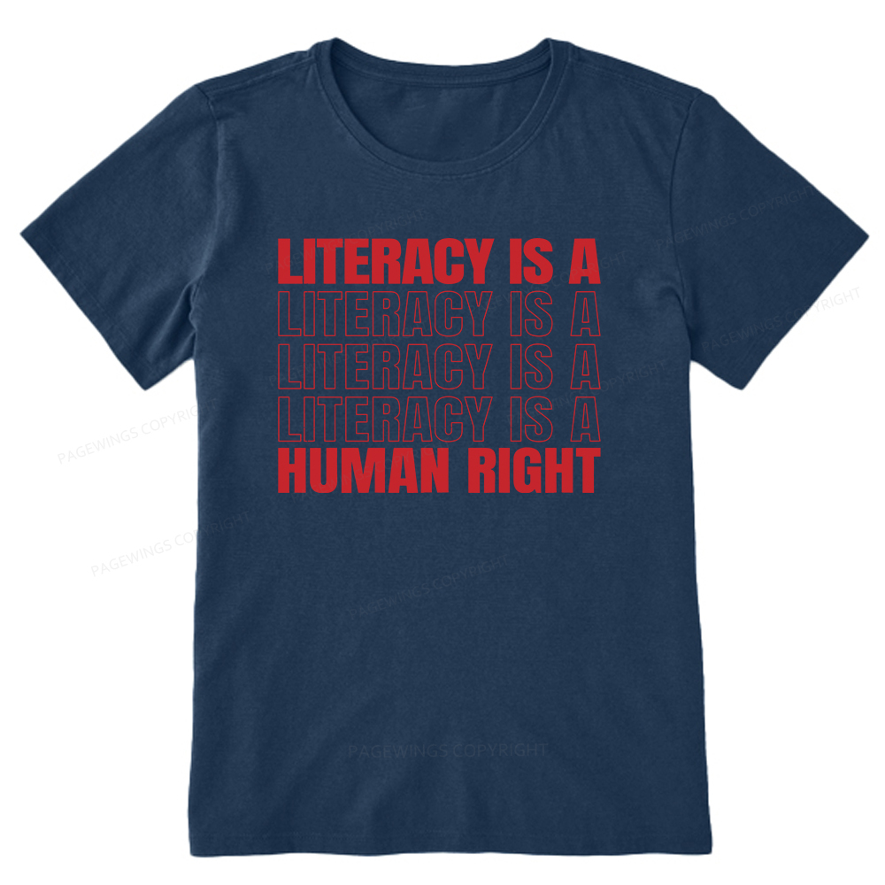 Pagewings Literacy Is A Human Right Unisex Classic T-shirt
