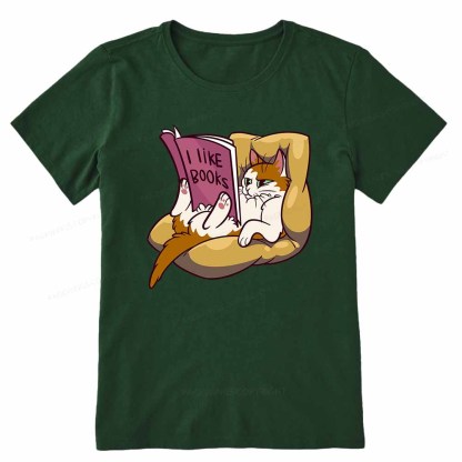 Pagewings A Cat That Likes Reading Books Unisex Classic T-shirt