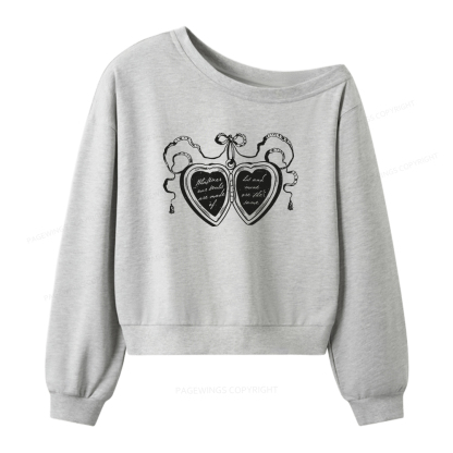 Pagewings Whatever Our Souls Are Made Of Women Off Shoulder Sweatshirt