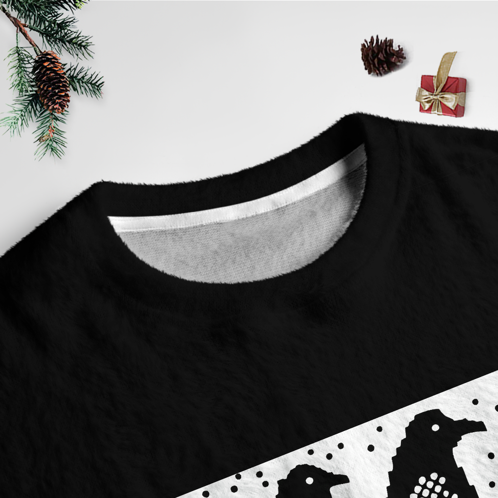 Pagewings Murder In Progress Unisex Ugly Light Knit Sweatshirt