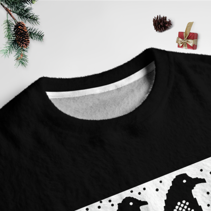 Pagewings Murder In Progress Unisex Ugly Light Knit Sweatshirt