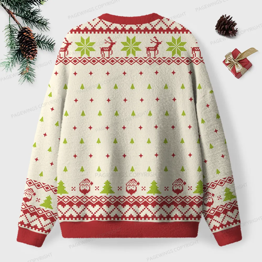 Pagewings Frog And Toad Unisex Ugly Knit Sweatshirt