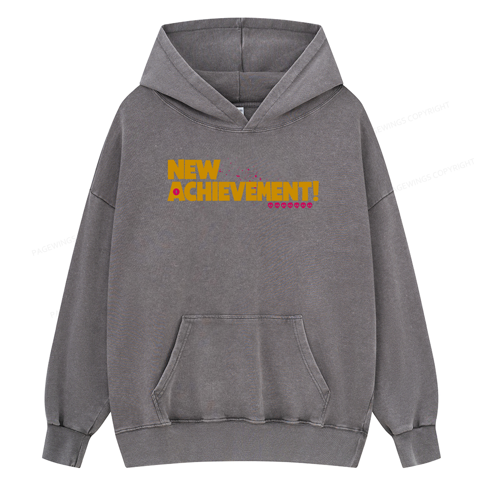 Pagewings New Achievement Unisex Washed Hoodie