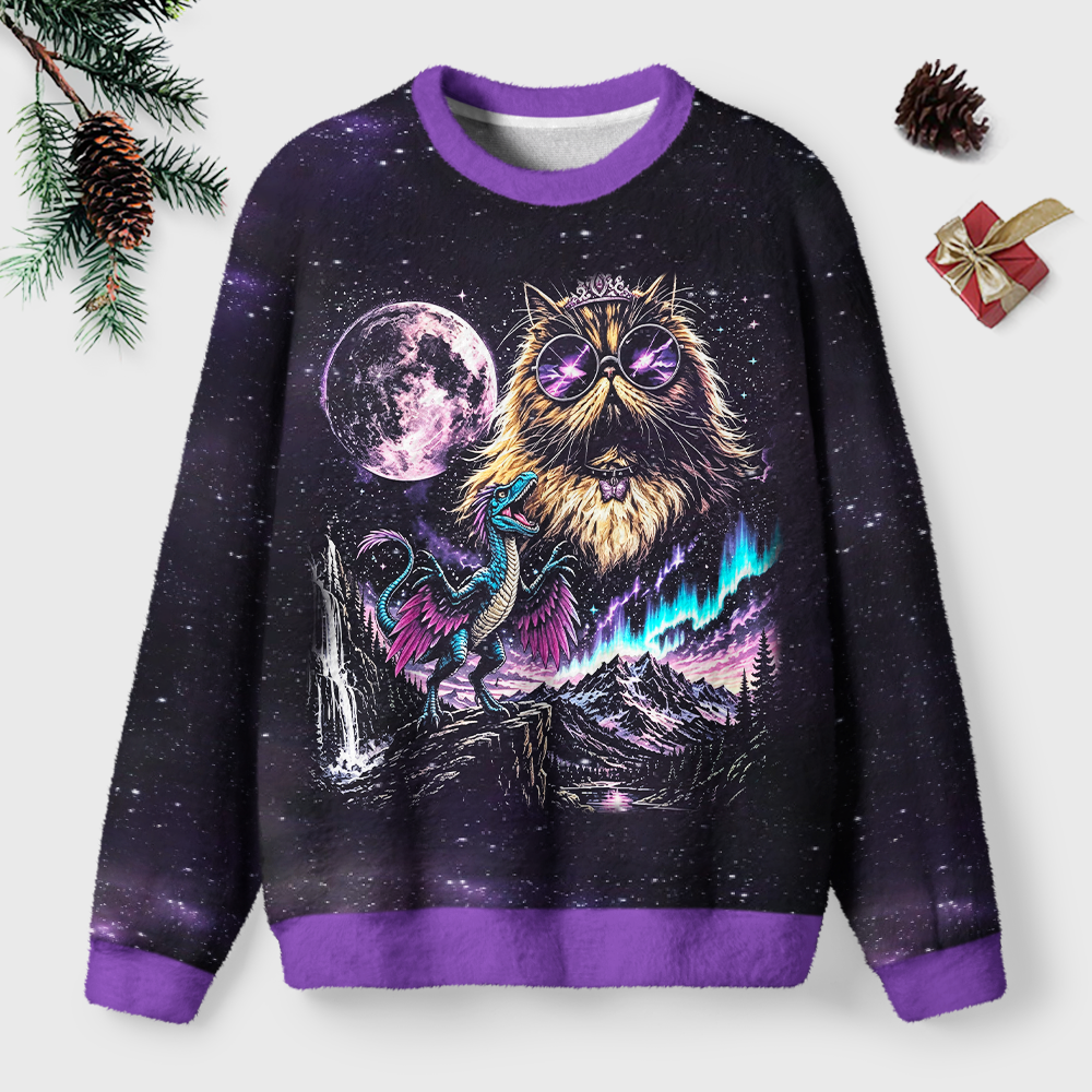 Pagewings Sci Fi Book Lover Unisex Ugly Light Knit Sweatshirt
