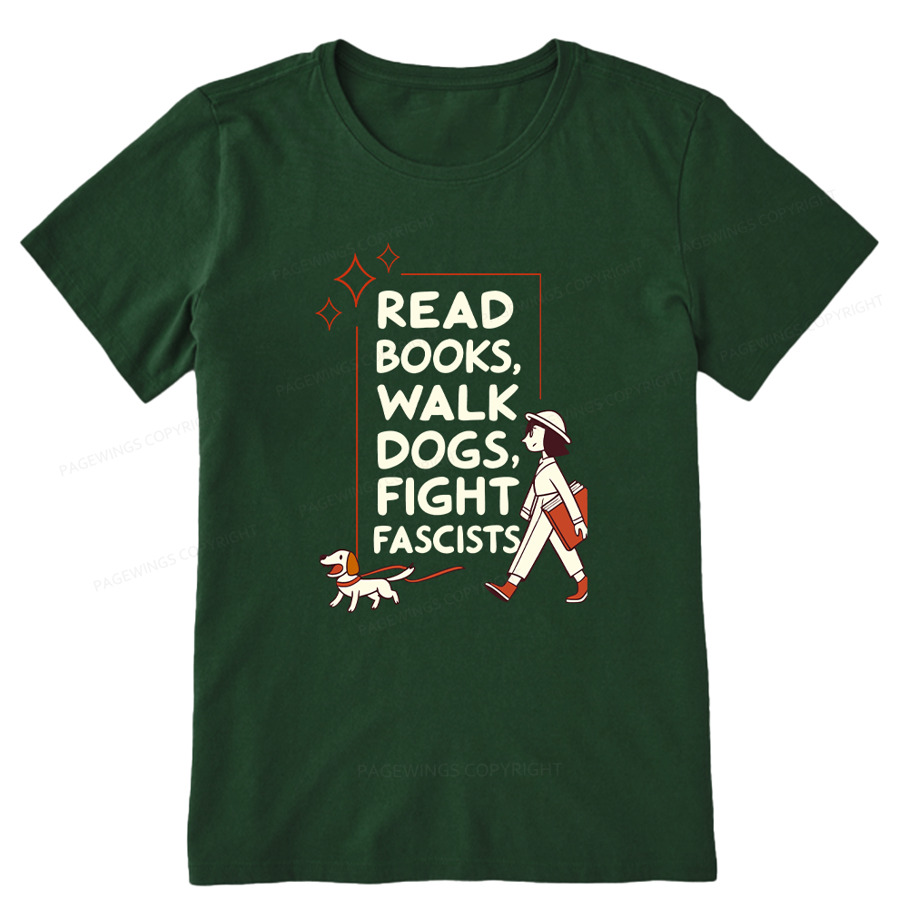 Pagewings Read Books Walk Dogs Unisex Classic T-shirt