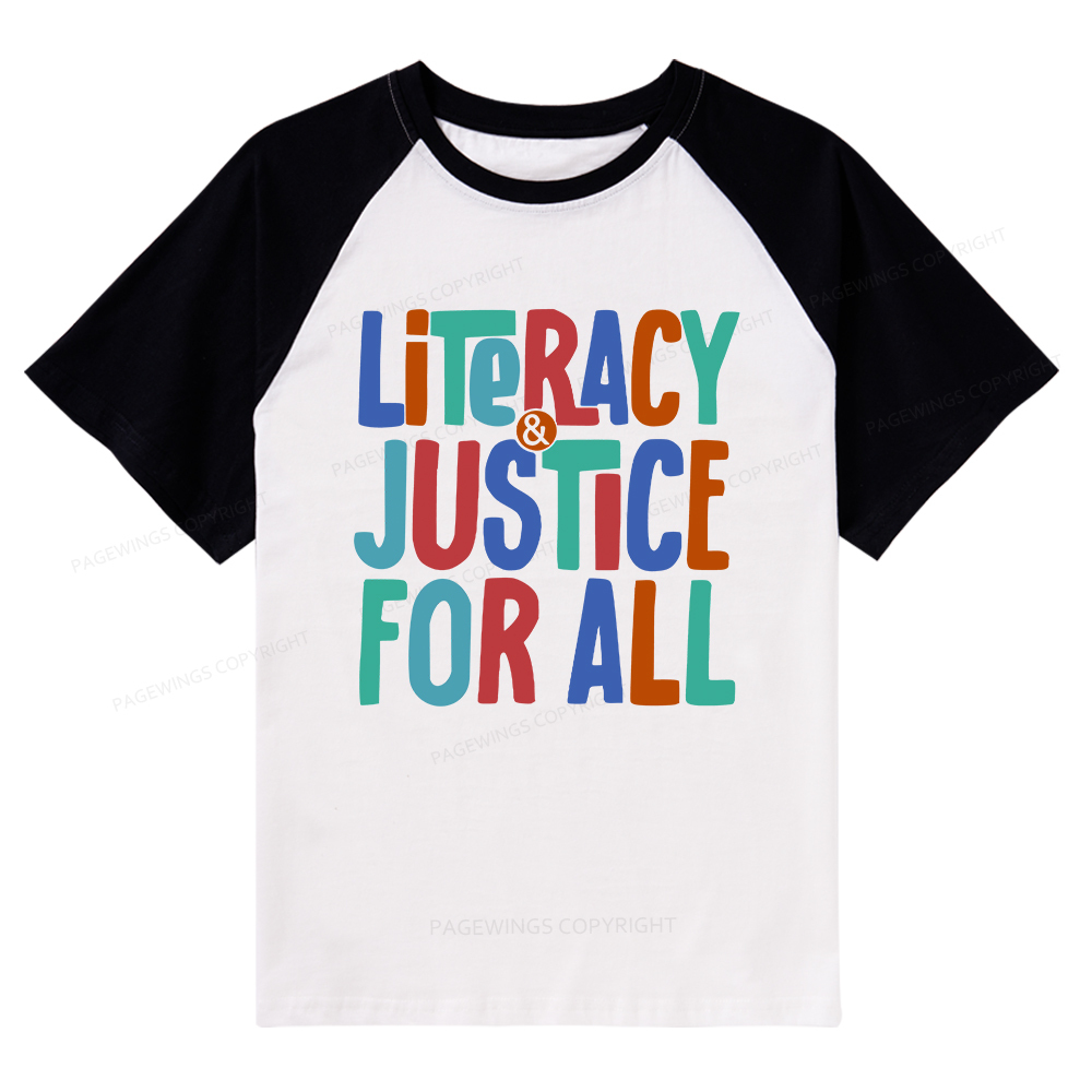 Pagewings Reading Shirt, Book Club Shirt Raglan T-shirt