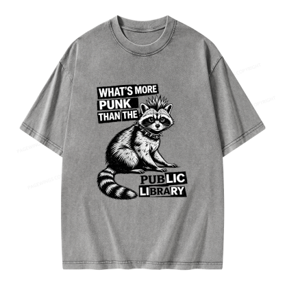 Pagewings What's More Punk Than The Public Library Unisex Washed T-shirt