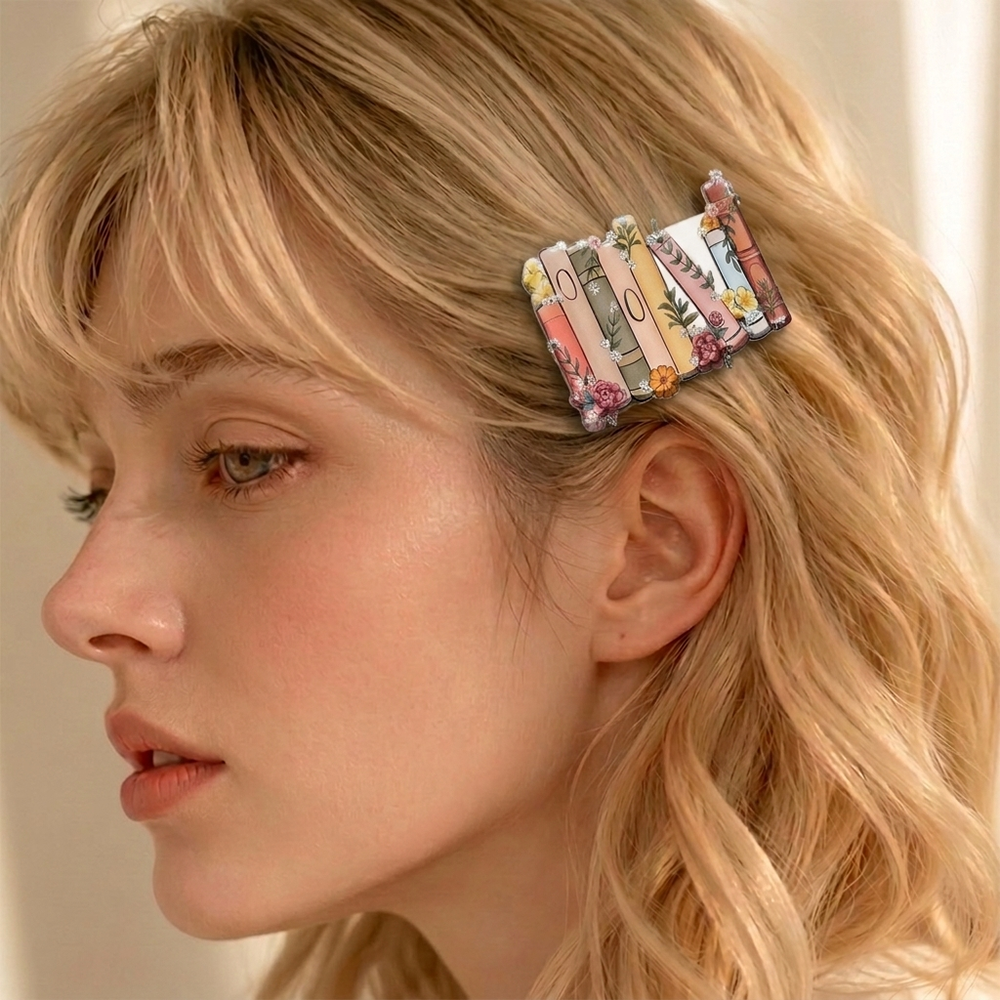 Pagewing Booktrovert Acrylic Hair Clip