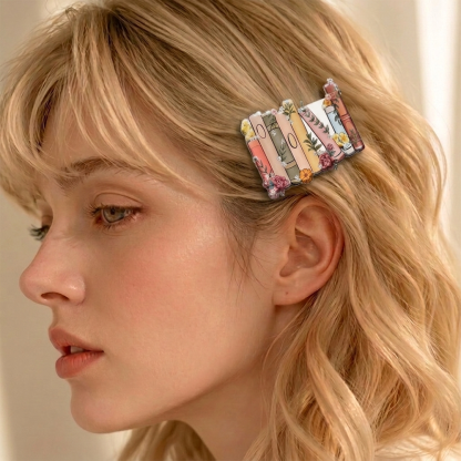Pagewing Booktrovert Acrylic Hair Clip