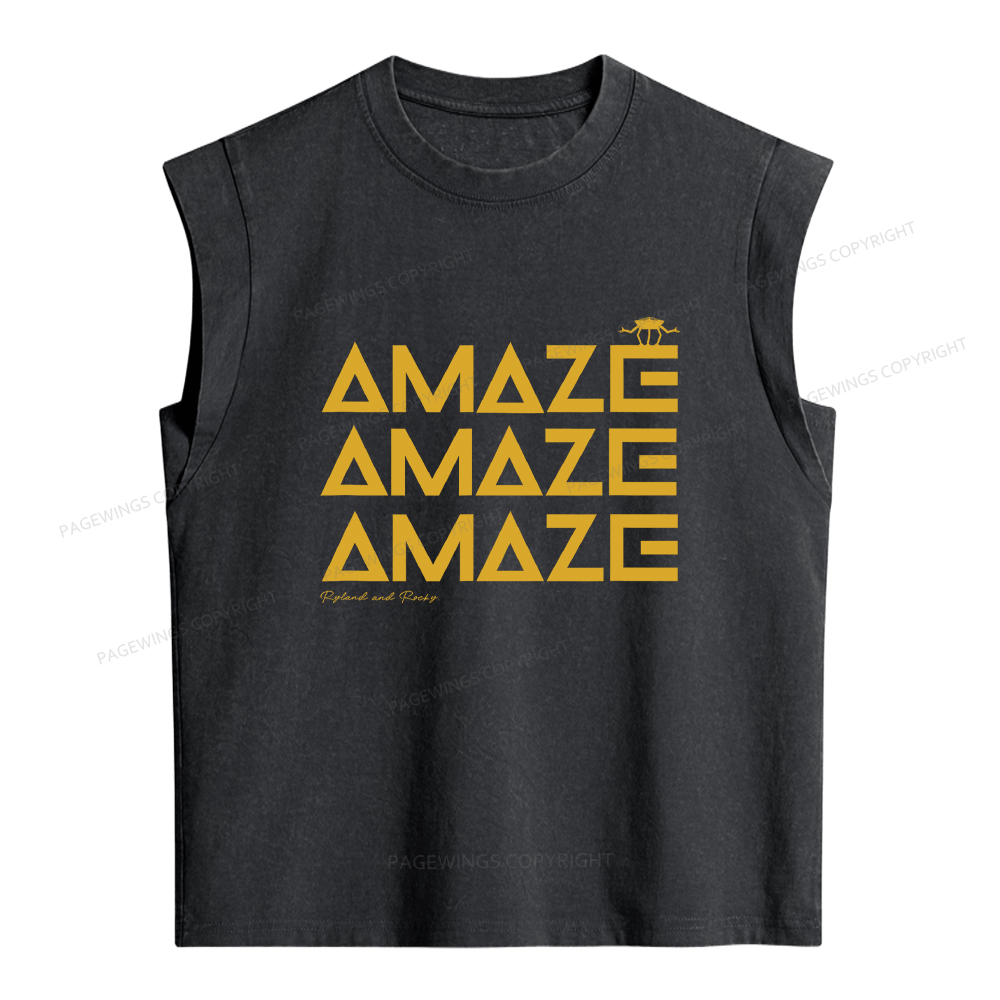 Pagewings Amaze Women's Washed Tank Top