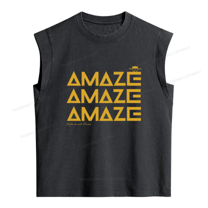 Pagewings Amaze Women's Washed Tank Top