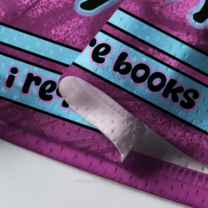 Pagewings I Require Books Unisex Mesh Jersey