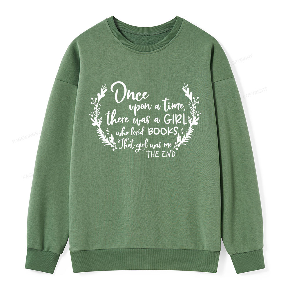 Pagewings There Was A Girl Who Loved Books Unisex Classic Sweatshirt