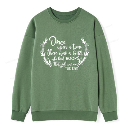 Pagewings There Was A Girl Who Loved Books Unisex Classic Sweatshirt