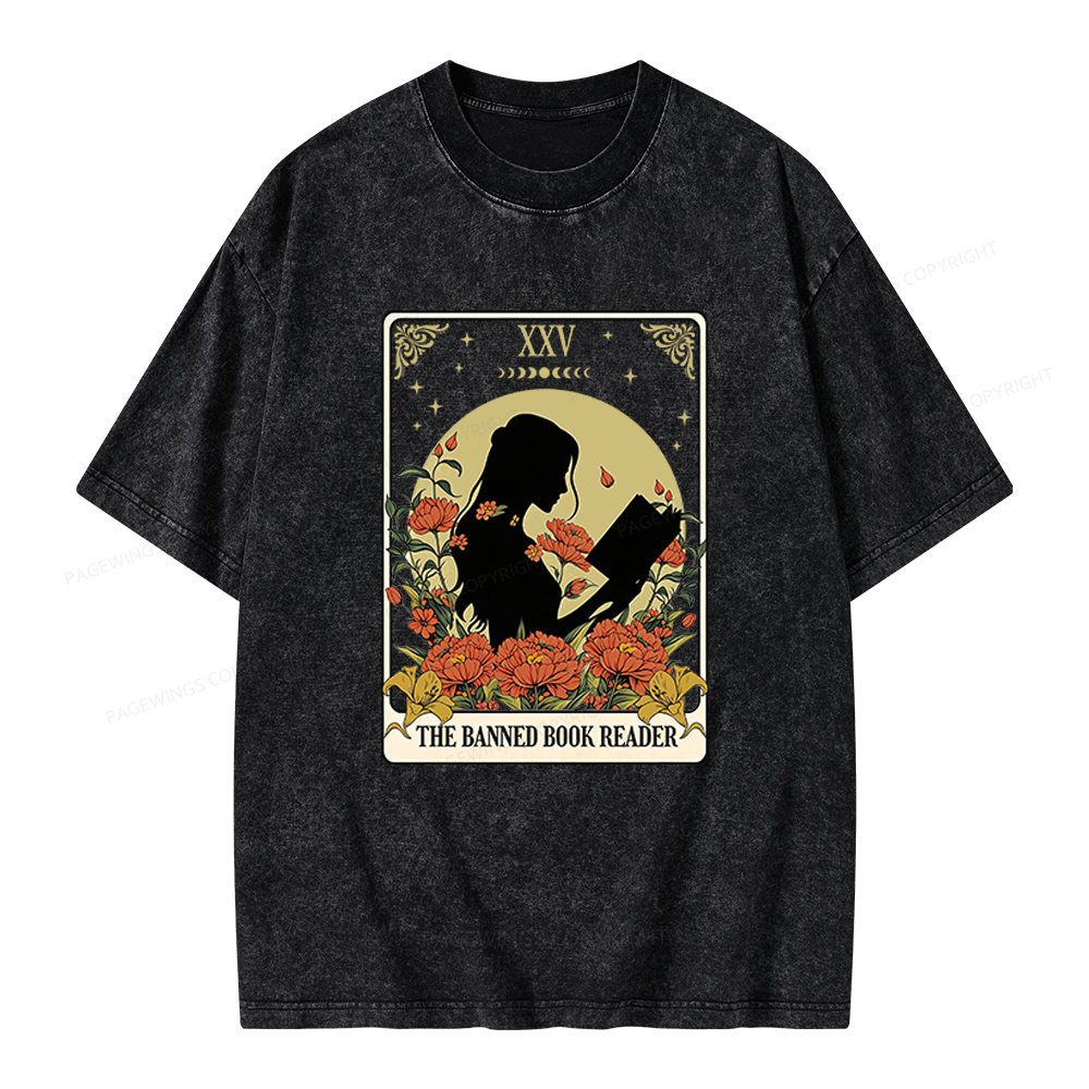 Pagewings The Banned Book Unisex Washed T-shirt
