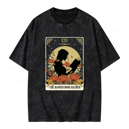 Pagewings The Banned Book Unisex Washed T-shirt