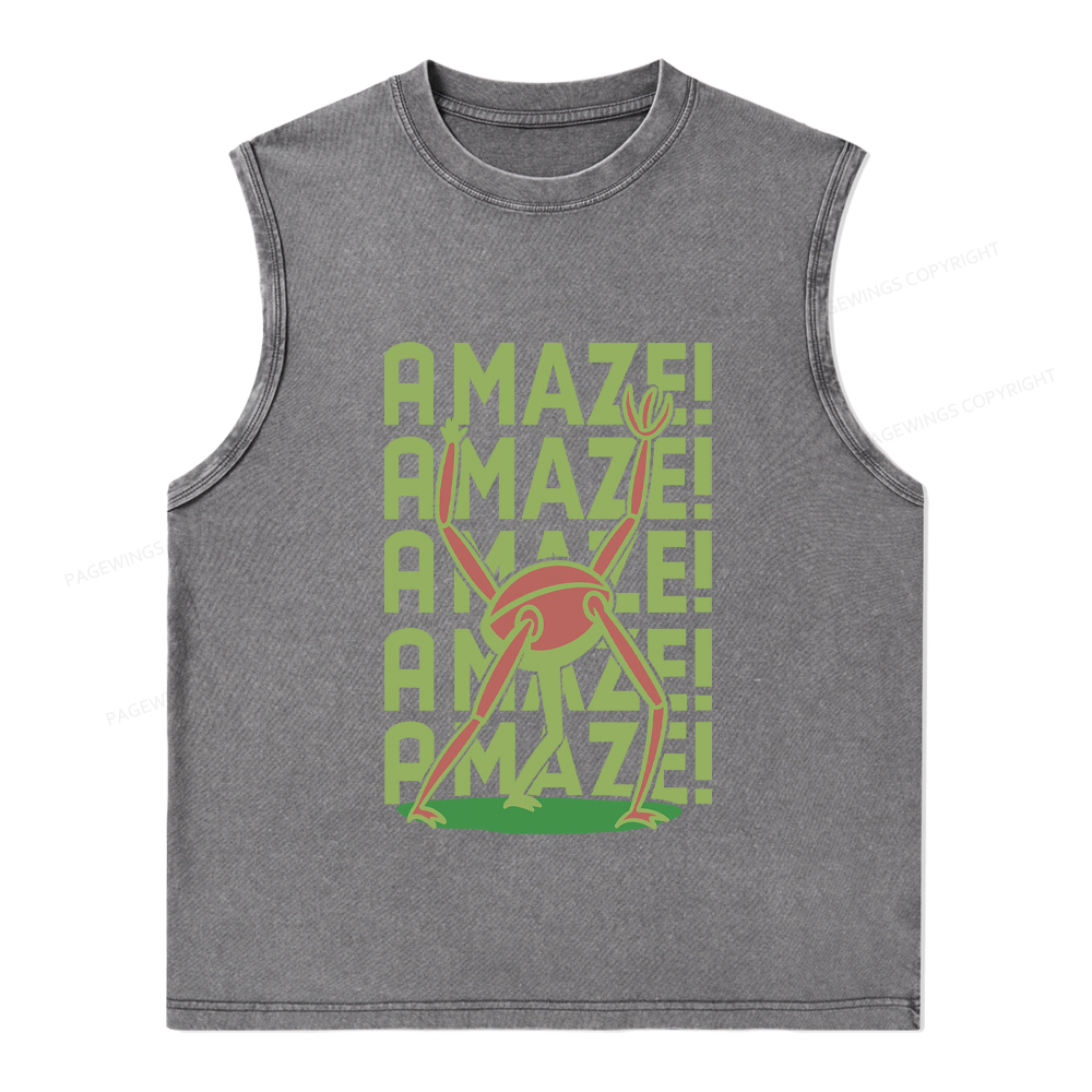 Pagewings Rocky Amaze Unisex Washed Tank Top