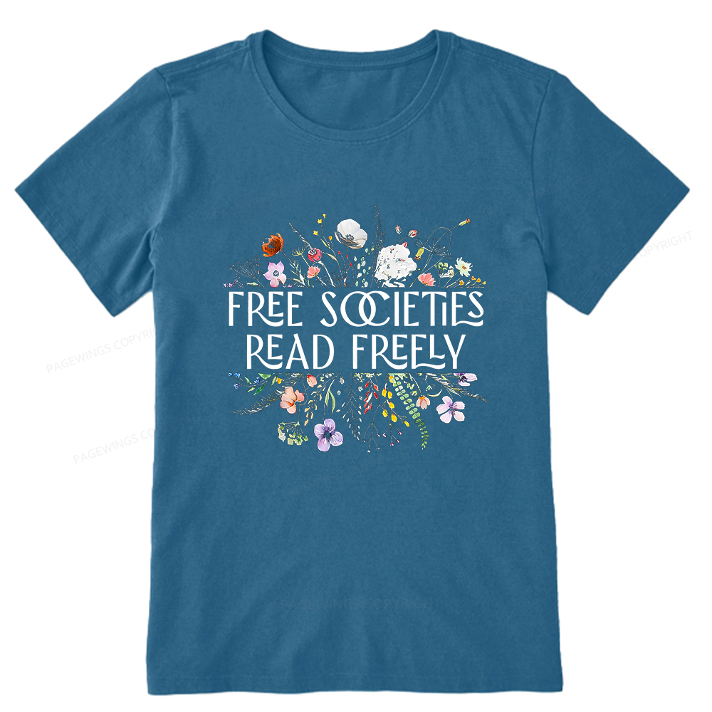 Pagewings Free Societies Read Freely Unisex Classic T-shirt