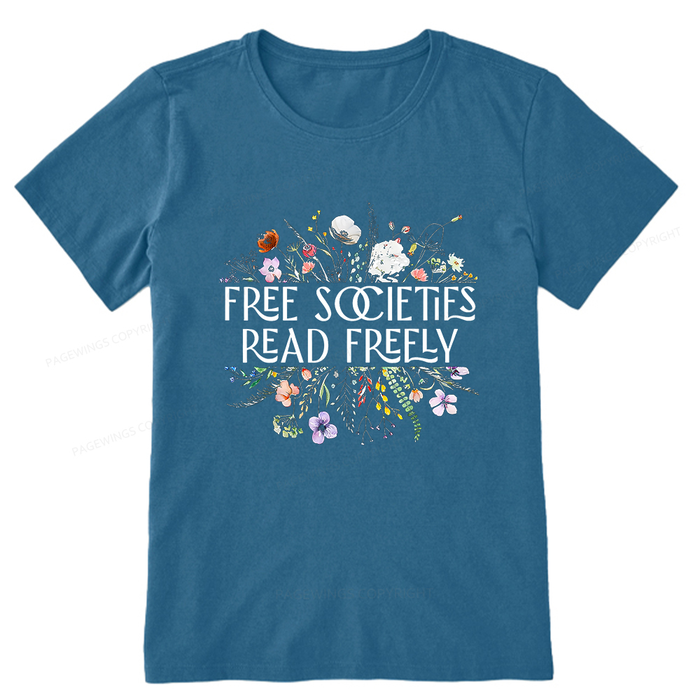 Pagewings Free Societies Read Freely Unisex Classic T-shirt